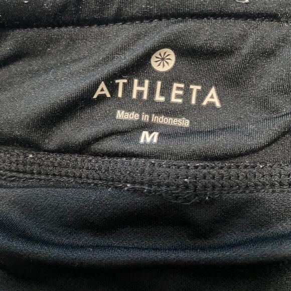 Athleta Black Workout Shorts Size Medium - Picture 2 of 6